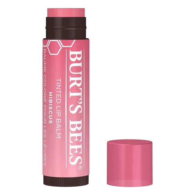 Burts Bees Tinted Lip Balm Hibiscus - Natrlicher Lippenbalsam fr langanhalte