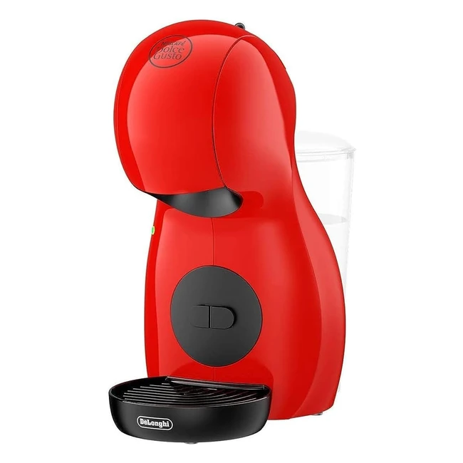 Nescaf Dolce Gusto Delonghi Piccolo XS Pod Capsule Coffee Machine - Espresso, Cappuccino, and More - EDG210R08 - 1.08 Liters - Red and Black