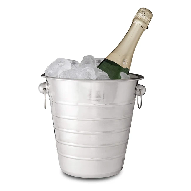 Seau  champagne argent Relaxdays 10020845 - Idal pour les mariages et les 