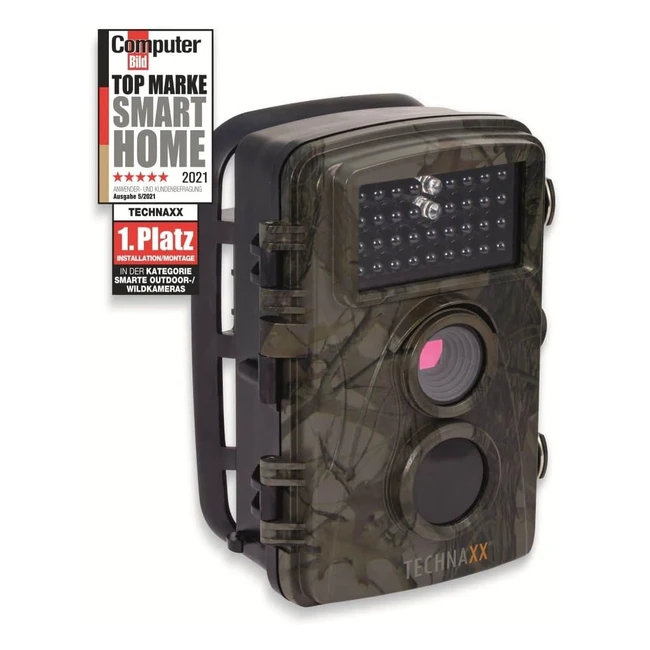 Camera de sécurité extérieure TX69 Technaxx Nature Wild - Enregistrement vidéo en direct, vision nocturne, résolution Full HD