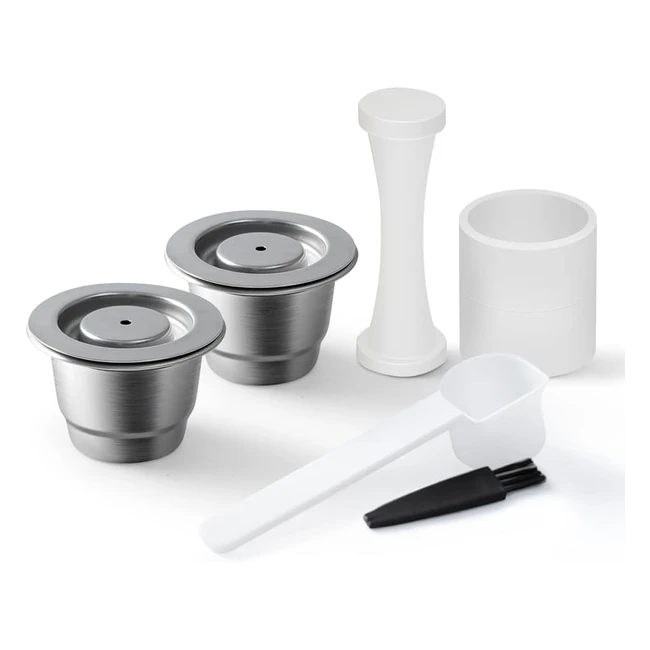 Cafilas Capsula Ricaricabile Nespresso in Acciaio Inox - Alta Qualit e Facile 