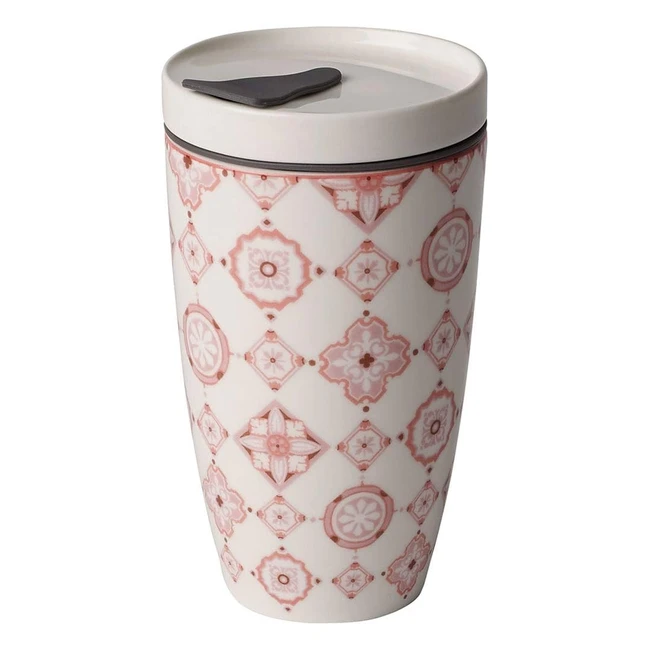 Villeroy & Boch Rose Coffee Cup - Premium Porcelain, Green, 350ml