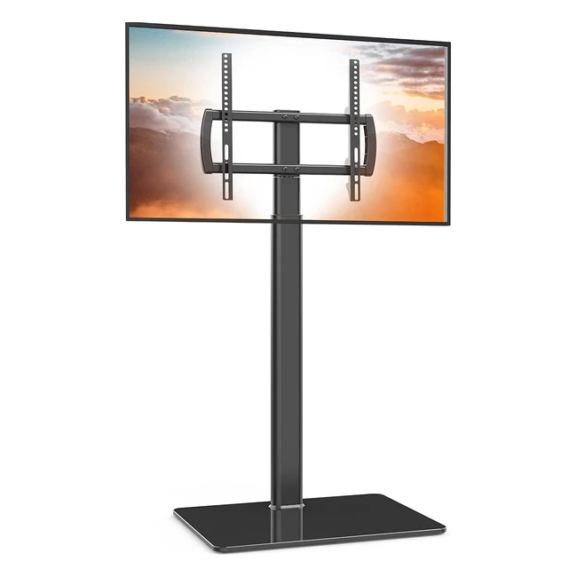 Universal TV Stand with Mount | 80 Degree Swivel | Height Adjustable | Tilt Function | Fits 27-55 inch LCD LED OLED TVs
