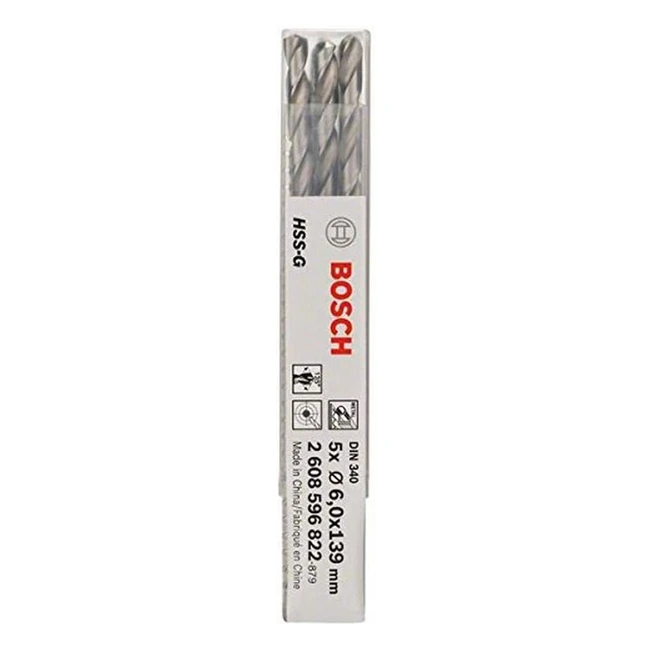 Broca Bosch Professional 5x HSSG para metal 6mm - Accesorios para taladro