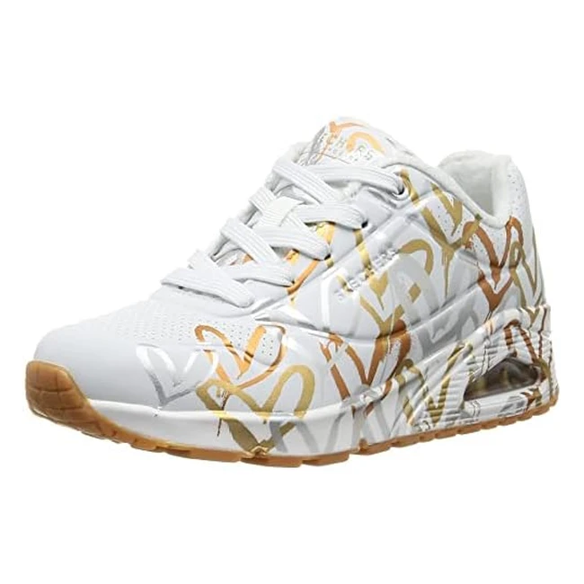 Zapatillas Skechers Uno Goldcrown Metallic Love Blanco Metálico - Ref. 123456 - ¡Envío Gratis!