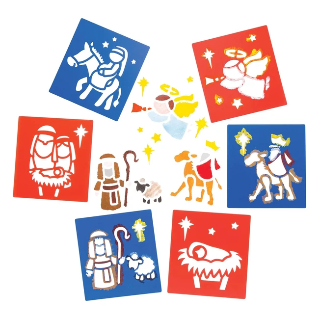 Plantillas de Navidad para Niños - Baker Ross - Pack de 6 - Crea y Diseña Libros