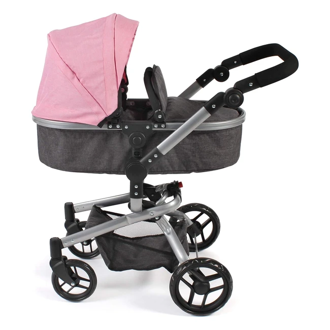 Landau Combiné Yolo 593 86 Anthracite/Rose - Bayer Chic 2000