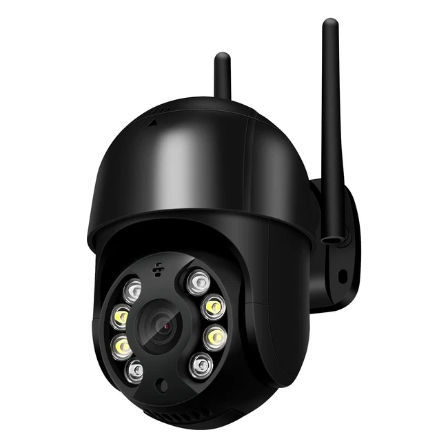 Cámara de vigilancia WiFi exterior Anksono 1080p con detección de movimiento y visión nocturna