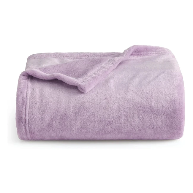 Bedsure Kuscheldecke Flauschig & Warm - Winter Wohndecke für Sofa & Couch - 130x150cm - Lila