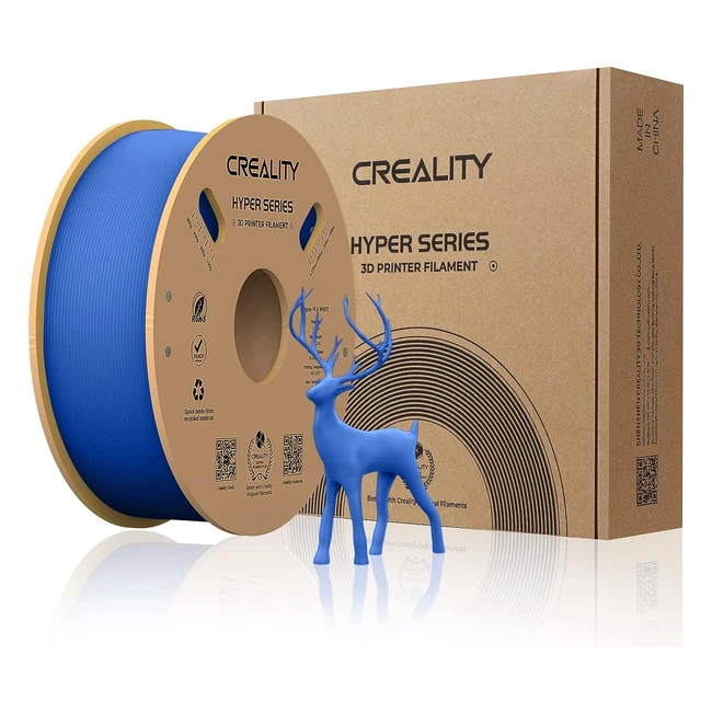 Hyper PLA Filament - Highspeed Printing - Durable & Resistant - 003mm Accuracy - 22lbs Spool - Blue