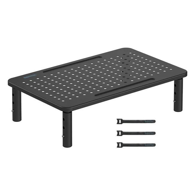 Adjustable Height Metal Screen Riser for PC, iMac, Printer - Bontec, Ref: 123456789, Ergonomic Design