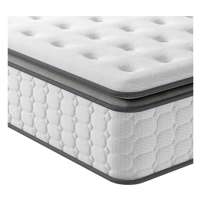 Vesgantti 4ft Small Double Mattress - Pocket Sprung with Breathable Foam - Medium Firmness