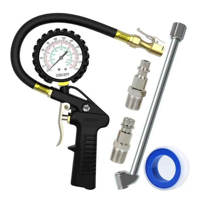 Manómetro de neumáticos Geker 220 PSI - Alta calidad y precisión