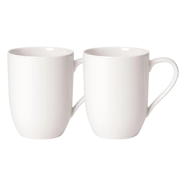 Villeroy & Boch For Me Coffee Mug Set - Premium Porcelain - White - 034L - 2 Pieces