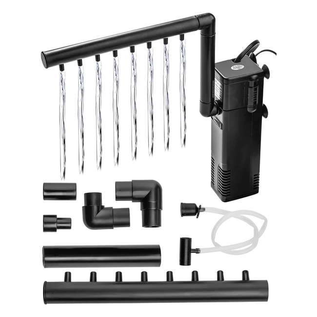 Filtro Acquario Interno Lunekuck 8W 600L/h - Silenzioso e Multifunzione