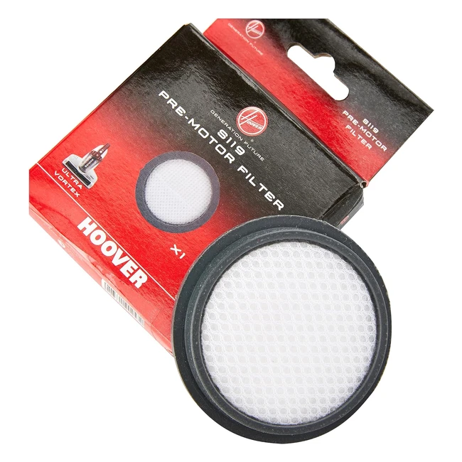 Filtro Pre Motor Hoover S119 para Ultra Vortex Black White - ¡Retiene Polen, Ácaros y más!