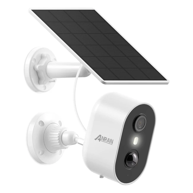 Cámara Vigilancia Solar Exterior Inalámbrica ANRAN C2 - 2K, Detección de Movimiento, Visión Nocturna, Audio Bidireccional