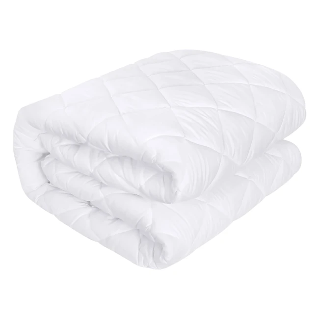 Utopia Bedding Quilted Fitted Mattress Pad - Single 90x190 cm - Extra Deep - Soft & Breathable - White