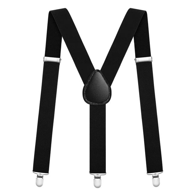 Tirantes Hombre Aomig 35mm - Elegante y Ajustable - Accesorio de Traje para Business, Fiesta y Boda