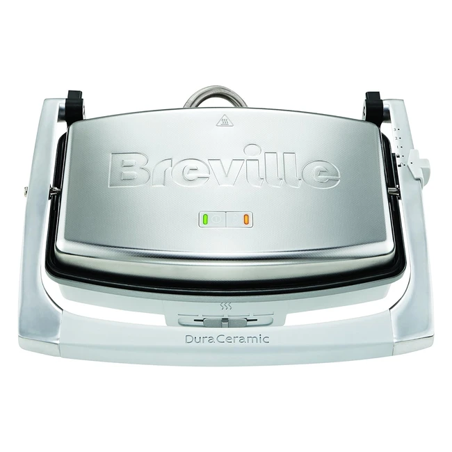 Breville Duraceramic Sandwichpanini Toaster - Café Style Sandwich Maker - Edelstahl VST071X