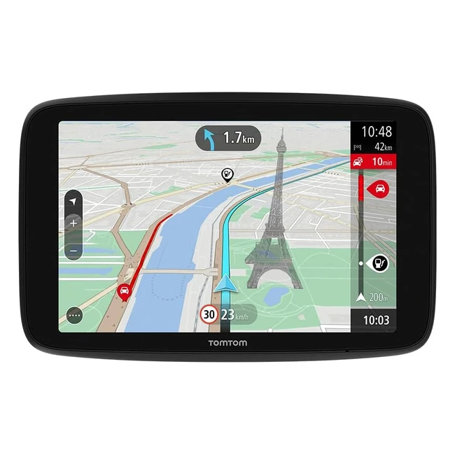 TomTom Car Sat Nav GO Navigator 6 Inch - Realtime Traffic & Speed Cam Alert - Trial World Maps - WiFi