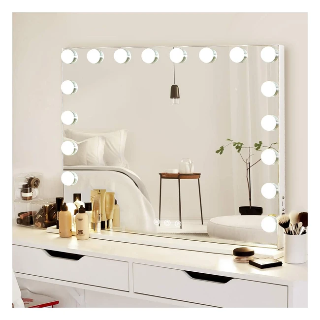 Espejo de Tocador Iluminado Hansong Hollywood Mage con Luces LED - Ref. 18B