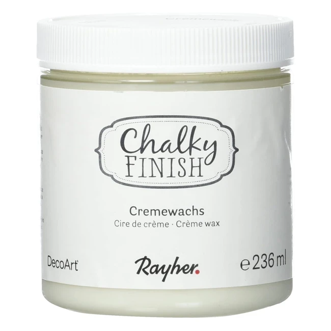 Cire Crème Transparente Rayher 236ml - Finition Parfaite pour vos Créations