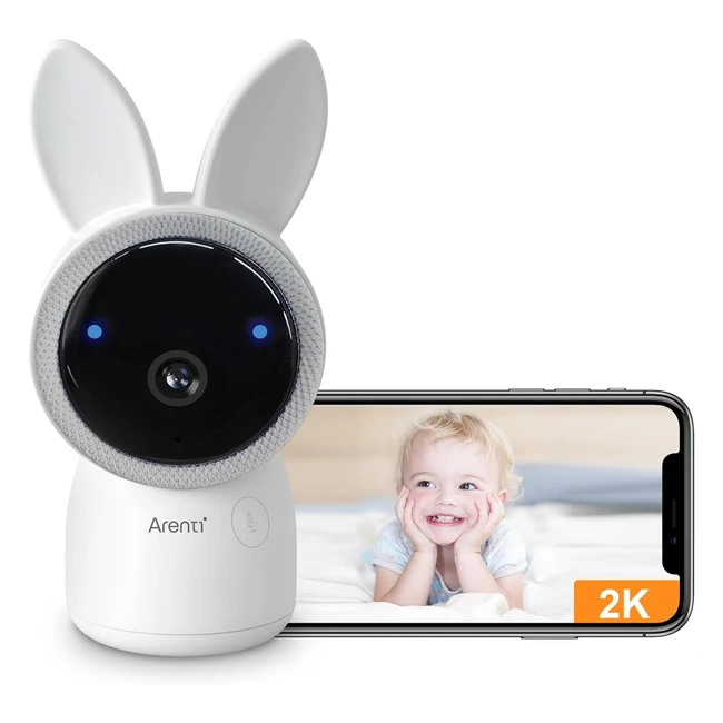 Arenti Video Baby Camera Monitor 2K  Smart WiFi  Comfort Night Light  Crying 