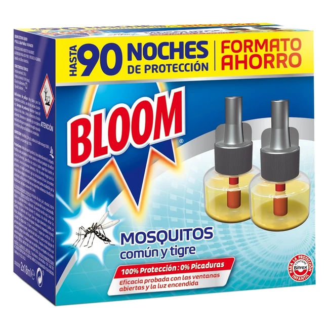 Bloom Eléctrico Líquido Recambio Doble Pack - Protección 90 Noches