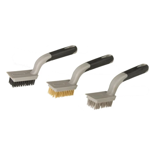 Jeu 3 Brosses Métalliques Moyennes Assorties - Silverline 596171 - Nettoyage, Rouille, Préparation