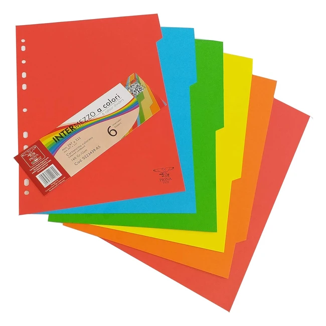 Pigna Separatori Assortiti Intermezzo a Colori - Confezione 6 Pezzi