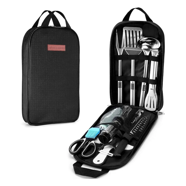 Odoland Camping Cookware Utensils Set - Lightweight, Durable, and User-Friendly