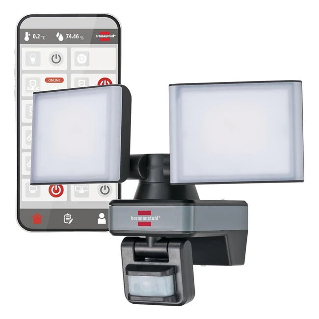 Faretto LED Widuo SpotWFD 3050 P IP54 - Sensore Movimento - Regolazione Luminosità - Timer