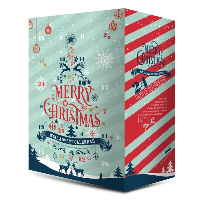 Festlicher Adventskalender mit köstlichen Weinen und Sekt aus Frankreich, Italien, Deutschland und der Neuen Welt