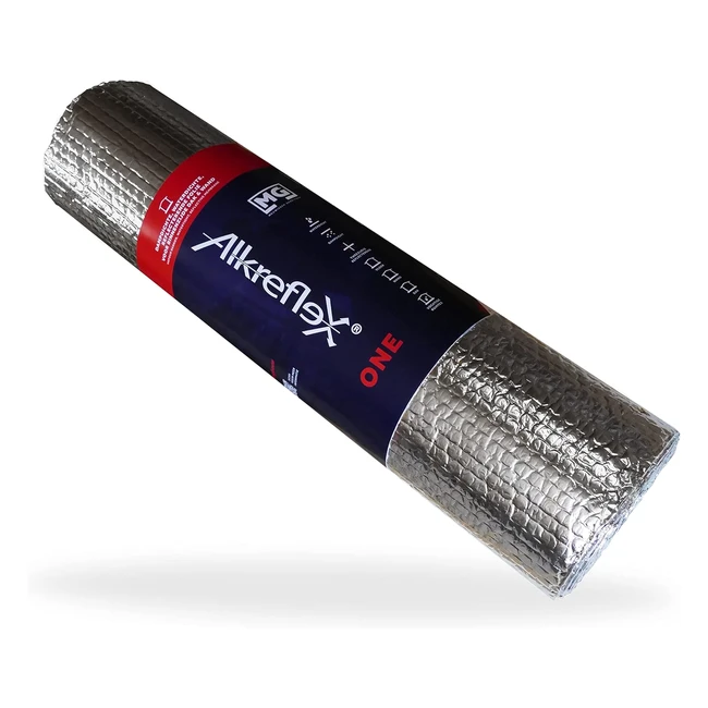 Alkreflex One - Isolante Termico Adesivo 60cm x 10m - Pannelli Coibentati per Co
