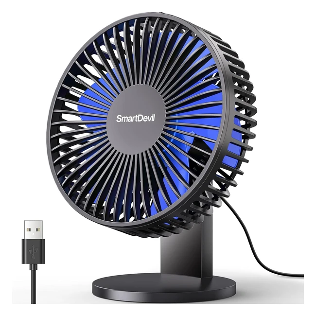 Ventilatore USB Smartdevil 4 Velocità 45 Gradi Regolabile - Leggero e Silenzioso
