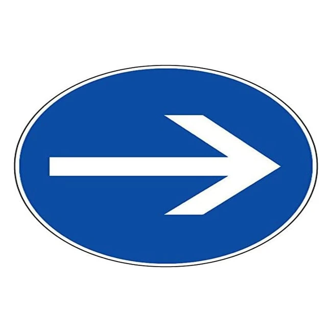 Panneau Sens Obligatoire 300mm - Plastique Rigide - Réf. 4060408