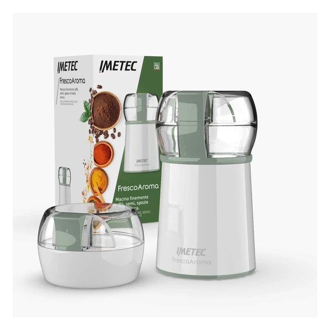 Imetec Frescoaroma Macina Caff e Spezie - Macinacaff Elettrico con Lame in A