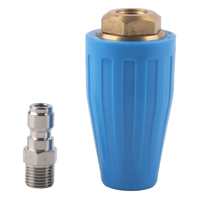 Buse Rotatif Turbo Laveuse Pression 40gpm Haute Vitesse 14 Connexion Rapide 3600psi 250 Bars Accessoire Nettoyage 25 gmp