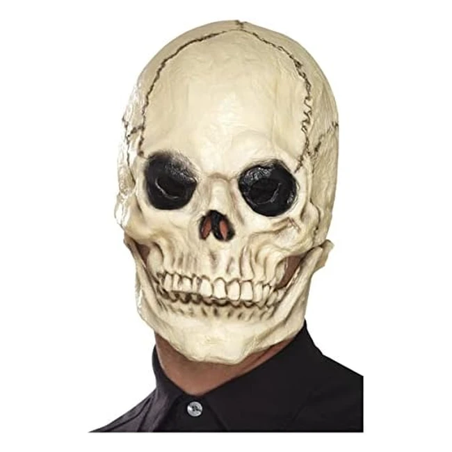 Maschera da scheletro in schiuma di lattice - Copricapo completo - Taglia unica
