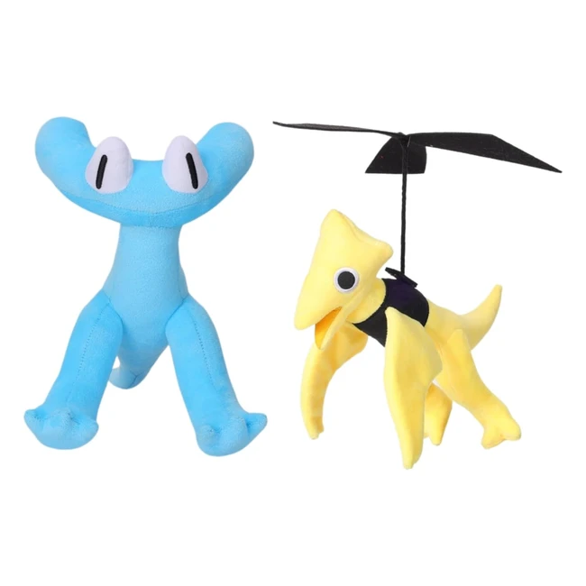 Peluche Rainbow Friends Capítulo 2 - Cyan y Amarillo - Juegos Lindos - Halloween y Acción de Gracias - Alta Calidad