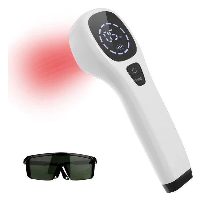 Dispositivo Terapia Luce Rossa KTS - Allevia Dolore Articolare e Muscolare - Occhiali Luce Infrarossi - Sondi 650nm e 808nm