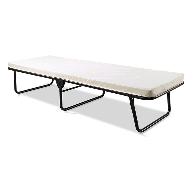 Jaybe Klappbett mit Komfort-Rckprall-Efaser-Matratze Stoff schwarz leicht