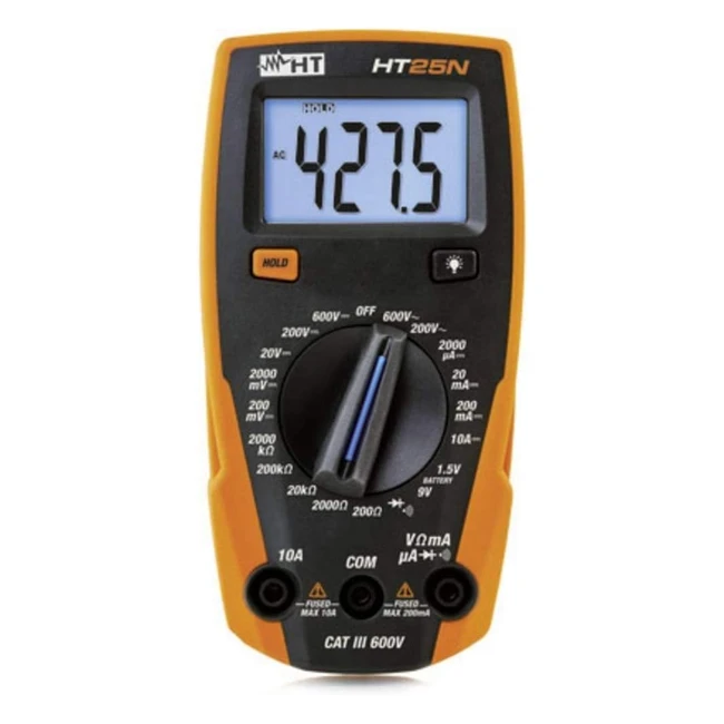 Multmetro compacto HTInstruments HT25N con batera de pruebas - Ahorra tiem