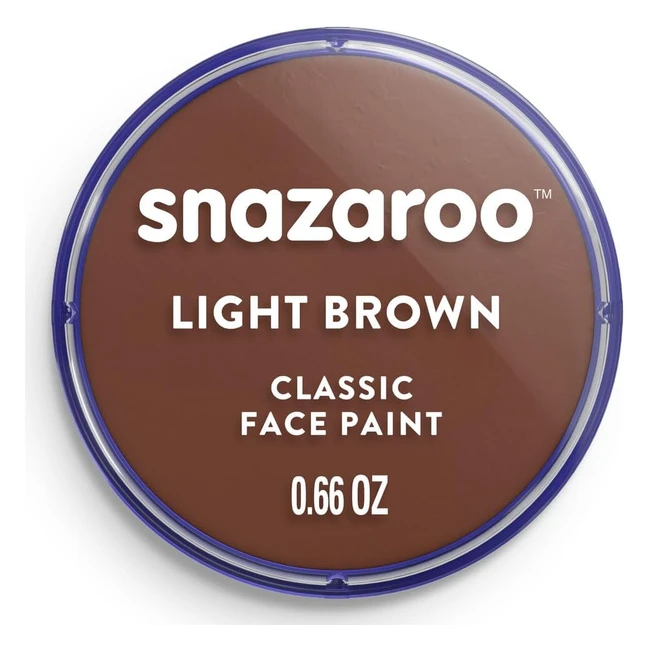 Snazaroo Peinture Visage et Corps - Maquillage Enfants et Adultes - Fard 18ml - Couleur Fauve