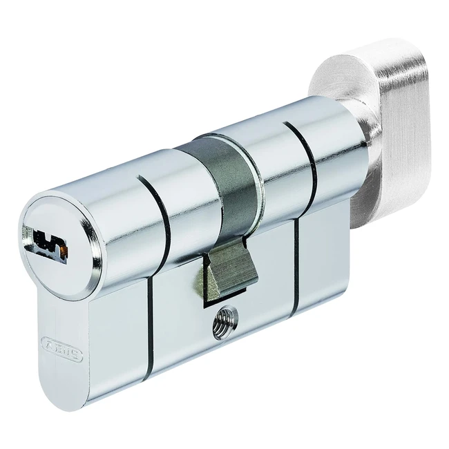 Cilindro a bottone Abus in ottone nichelato 55 e 45 - Nuova testina estesa