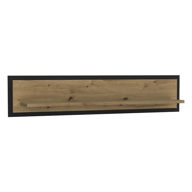 Forte Trondheim Wandregal Holzwerkstoff Artisan Eicheschwarz Eiche 296x140x234cm