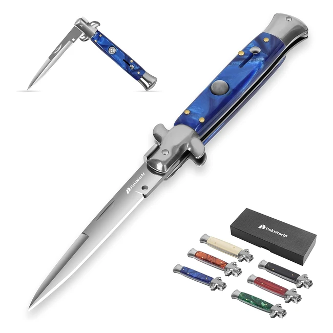 Coltello pieghevole Poktworld in acciaio inossidabile 7Cr17 - Soccorso portatile