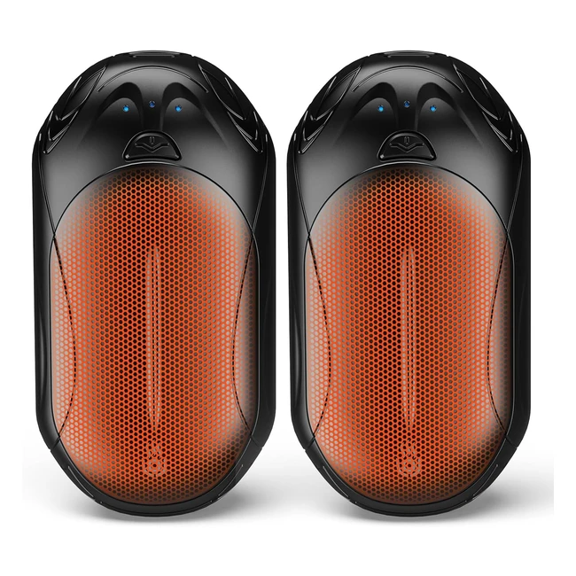 2pack Hand Warmer Rechargeable 6000mAh - Portable Pocket Warmer - 3 Heating Modes - USB Electric - Outdoor Sports Camping - for Reno Patients