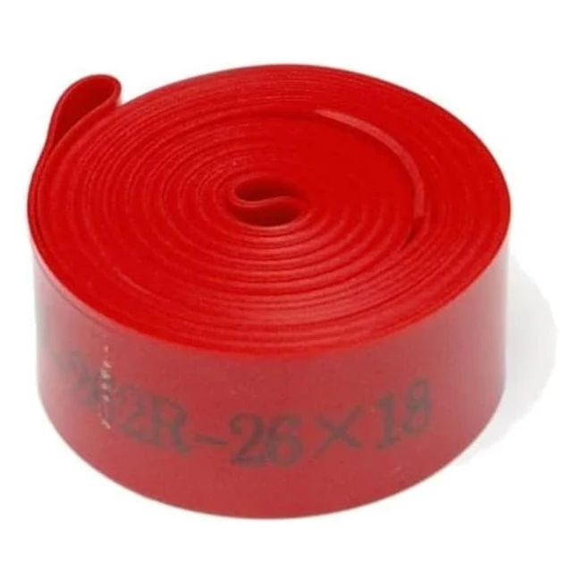 Ruban de jante anticrevaison Raleigh TRT261 pour roue de vélo rouge 26